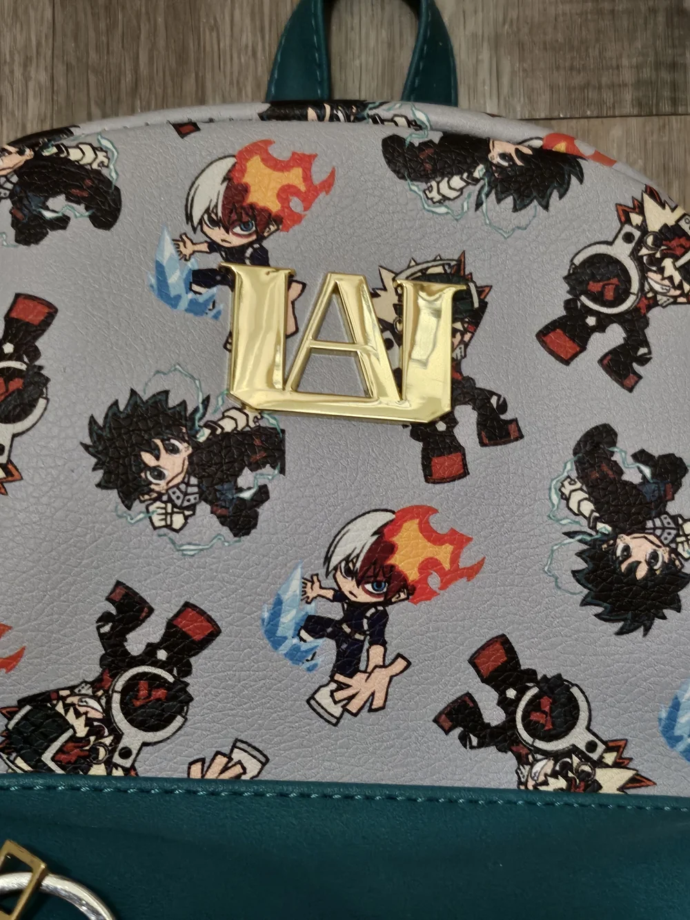 My Hero Academia Mini Backpack with Teal Trim